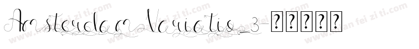 Amsterdam Variatio_3字体转换